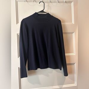 Vintage Silk Pendleton Navy Blue Sweater Womens Small
